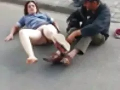 No matter how guys met Russian girls on the street, only one agreed to suck off a black bumpy huische for a bablishko